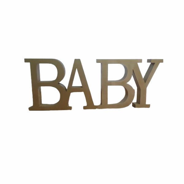 Letreiro Baby Dourado 